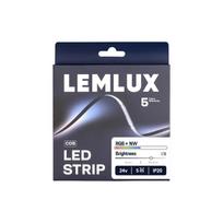 LED juosta, 5m ritė, 24Vdc, 19W/m, COB 840LED/m, RGB +NW 4000K, IP20, 180°