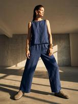 L'ARTE MILANO Moteriškos kelnės, Capsule Collection, 100% linas