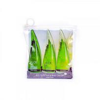 Jeju Aloe Face And Bodycare Set Kūno ir veido odos priežiūros rinkinys 3x55ml