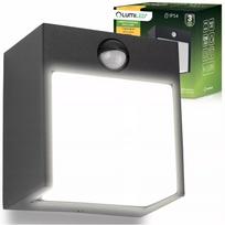 Sieninis LED sodo šviestuvas, lauko fasado sieninis šviestuvas IP54, 12 W su jutikliu
