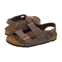 Birkenstock Milano BS Nubuck Mocca 634503 (BK43-b) sandalai