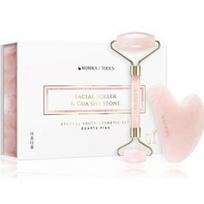 Korika Gua Sha Eternal Youth rinkinys veidui (1 vnt. masažinis akmuo + 1 vnt. masažo volelis) - 1 vnt.