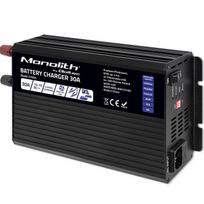 Qoltec Intelligent Professional Monolith Battery Charger for LiFePO4 AGM GEL SLA batteries | 30A | 12V