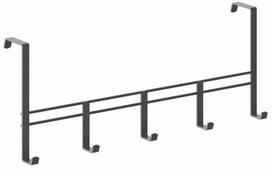 Durų kabykla Metaltex O-T-D, 15 cm, juoda sp.