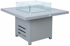Lauko stalas Rio, pilka sp./smėlio sp., 110 cm x 110 cm x 66 cm