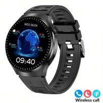Išmanusis laikrodis Vyriškas išmanusis laikrodis su HD ekranu, sveikatos stebėjimu, Bluetooth skambučiais, balso asistentu