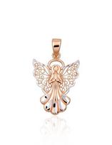 Auksinis Pakabukas „Angel XVII“ Iš 585 Prabos Raudono Aukso, Golden