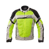 Vasarinis moto švarkas vyrams W-TEC Saigair, geltonas/pilkas