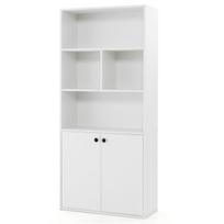 Costway knygų lentyna , 155 cm ,balta