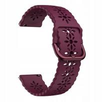 „BestAccessories" silikoninė apyrankė laikrodžiui 20mm, bordo