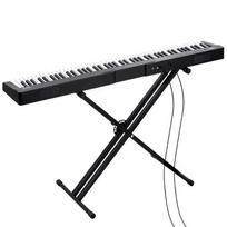 Skaitmeninis pianinas, 88 klavišų pusiau svorinis klaviatūra, 128,5x22,5x120 cm, juodas, elektrinio pianino rinkinys