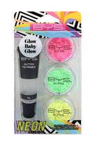 Neon Veido ir kūno blizgių rinkinys Glow Baby Glow BYS