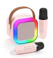 Bluetooth nešiojama kolonėlė su 2 vnt. mikrofonais