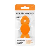 REAL TECHNIQUES MINI MIRACLE CONCEALER PUFF TRIO makiažo kempinėlės (3 vnt.)