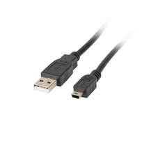 USB laidas Lanberg CA-USBK-10CC-0018-BK USB A į Mini-USB B 4 pin 1.8 m juodas