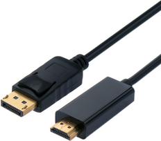 STANDARD DisplayPort Kabel DP - HDTV, ST/ST, schwarz, 1 m (S3675)