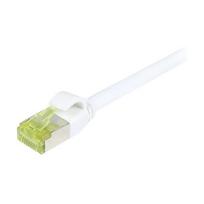 Synergy21 Patchkabel RJ45, CAT6A 500Mhz, 10m, weiss, S-STP(S/FTP), slimline rund d=4,5mm, TPE/LSZH(Superflex), AWG28, mit CAT7 Rohkabel,