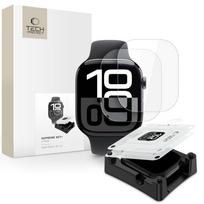 Tech-Protect Supreme Hydrogel Film rinkinys 2-pack, skirtas Apple Watch 10 46 mm - skaidrus