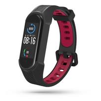 Tech-Protect Armor Strip, skirtas Xiaomi Mi Smart Band 5/6/6 NFC – juoda ir raudona