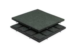 Guminės plytelės 500 x 500 x 20 mm žalios spalvos