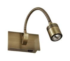 Ideal Lux - Lanksti LED sieninė lempa DYNAMO LED/3,5W/230V CRI 90 bronzinė