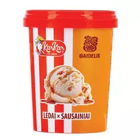 Sausainių skonio ledai su sausainių įdaru GAIDELIS KAR KAR,460ml