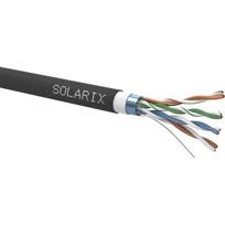 Inštalačný kábel Solarix CAT5E FTP PVC+PE Fca s dvojitým plášťom, 305 m/kotúč, SXKD-5E-FTP-PVC+PE | 502610062605 | 8595684701289