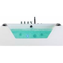 Wanna Beliani Wanna LED z hydromasażem 162 cm biała SAMANA | 4251682234184 | 4251682234184