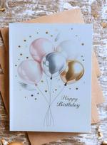 Sveikinimo atvirukas „Happy Birthday Balionai 2“ su vokeliu