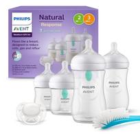 Philips Avent naujagimių buteliukų rinkinys su AirFree vožtuvu (4 buteliukai + žindukas + šepetėlis), SCD657/11