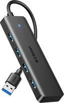 UGREEN USB 3.0 šakotuvas 4 prievadai, 5Gbps, ultra plonas, PC, nešiojamas, pelė, klaviatūra, PS5 (25851)