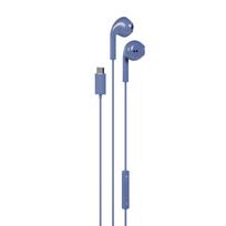 Happy Plugs Wired In-Ear Headphones USB-C Blue