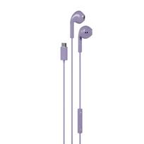 Happy Plugs Wired In-Ear Headphones, USB-C, Purple