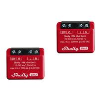 Shelly Set of 2 1PM Mini Gen4 Zigbee/Matter Controllers