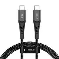 Tech-Protect Ultraboost UB11T data transfer and charging cable | USB-C to USB-C | PD, QC 3.0 | 240W | 1m | black