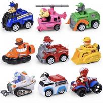 Tângora® PAW Patrol rinkinys iš 9 figūrėlių su transporto priemonėmis, 9 cm, Vaikų žaislų kolekcija
