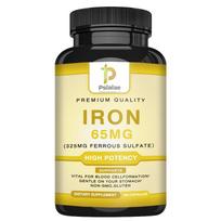 Pslalae Iron Supplement, increases ferritin levels, boosts energy, 65 mg elemental iron extract, suitable for adults. 120