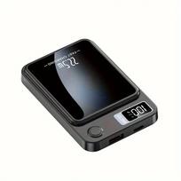 10 000 mAh magnetinis belaidis įkroviklis, palaiko 22,5 W / PD 20 W greitąjį įkrovimą, suderinamas su iPhone ir Android telefonais juoda