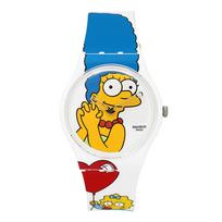 SWatch So28z116 Simpsonai Geriausi. Mom Ever poliuretano laikrodis viešam naudojimui SO28Z116