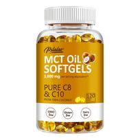 MCT Aliejaus minkštos kapsulės 3000mg - C8 C10 Svorio metimui, Energijai, Smegenų sveikatai, Uždegimui 120