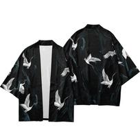 Japoniškas Tradicinis Kimono Gatvės Drabužiai Japoniškas Kimono Vyrams ir Moterims Yukata Vasarinis Paplūdimio Kimono Kardiganas 5XL