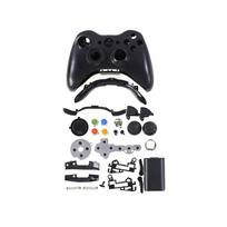 Wireless Controller Case Cover Kit Thumbsticks for Xbox 360 Gamepad Full Housing Shell and Buttons