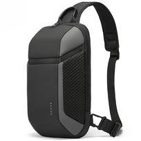 BANGE vyriškas vandeniui atsparus USB Oxford Crossbody krepšys, apsaugantis nuo vagystės per petį, daugiafunkcis kelionių žinučių paketas vyrams 36x20.5x10.5cm