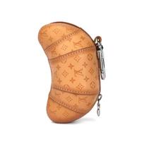 Louis Vuitton Croissant Sviestinis Croissant Monogramos Odinis Raktų Pakabukas Monetinė Unisex Aksesuarai Ruda Geltona M01858 Brown