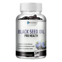 Pslalae high-purity black seed oil capsules, cold-pressed extraction, enhance the immune and cardiovascular systems, easily absorbed. 120