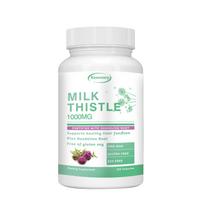 Xemenry Organic Milk Thistle Capsules, 1000 mg per serving, powerful antioxidant, liver-protecting formula, non-GMO. 120