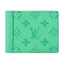 Louis Vuitton Multiple Monogram dengto drobės odinė piniginė Unisex piniginė Mėtų žalumo M27649 Gift Set(Basic Set+Box+Shopping Bag)
