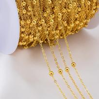 1Meter Copper Basic Chain Gold Plated Cable Curb Link Chains for Necklace Bracelet Handmade Jewelry Making DIY Supply Wholesale 1meter