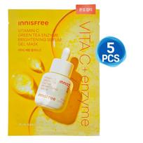 5pcs_[INNISFREE] 3-types Ampoule Gel Mask 23ml (Retinol Cica / Vitamin C Brightening / Retinol Green Tea PDRN) [5pcs] Vitamin C