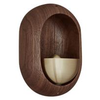 Refrigerator Magnet Doorbell Gift Magnetic Door Chime Black Walnut Wood Wind Chime Garden Home Wardrobe Door Wall Decoration